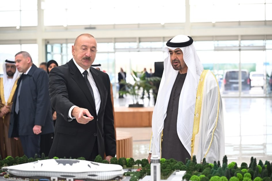 Prezident BƏƏ liderini Füzulidə qarşıladı - FOTOLAR